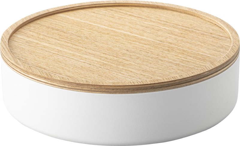 Dekorativní kovový úložný box Rin – YAMAZAKI YAMAZAKI