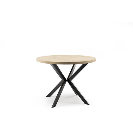 Jídelní stůl ELA 100 cm - dub sonoma/černá T-TABLE