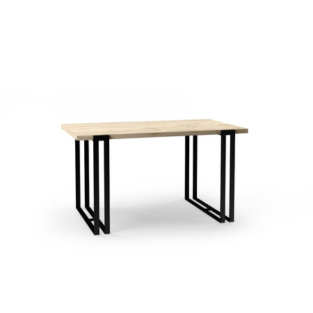 Jídelní stůl EWEN 120 cm - dub sonoma/černá T-TABLE