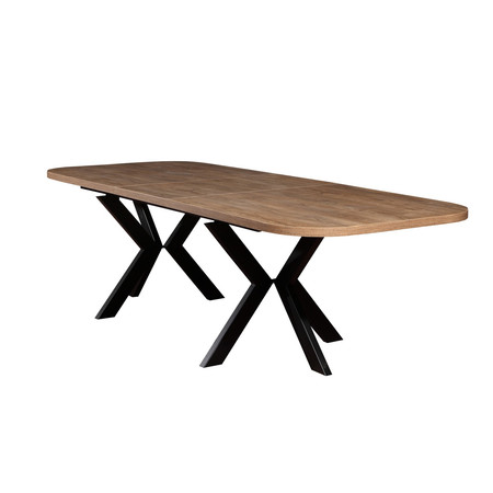 Jídelní stůl LOLI - dub artisan/černá T-TABLE