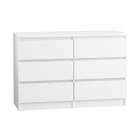 Komoda 120/6 cm - bílá Signal-nabytek