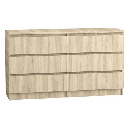 Komoda 140/6 cm - dub sonoma Signal-nabytek