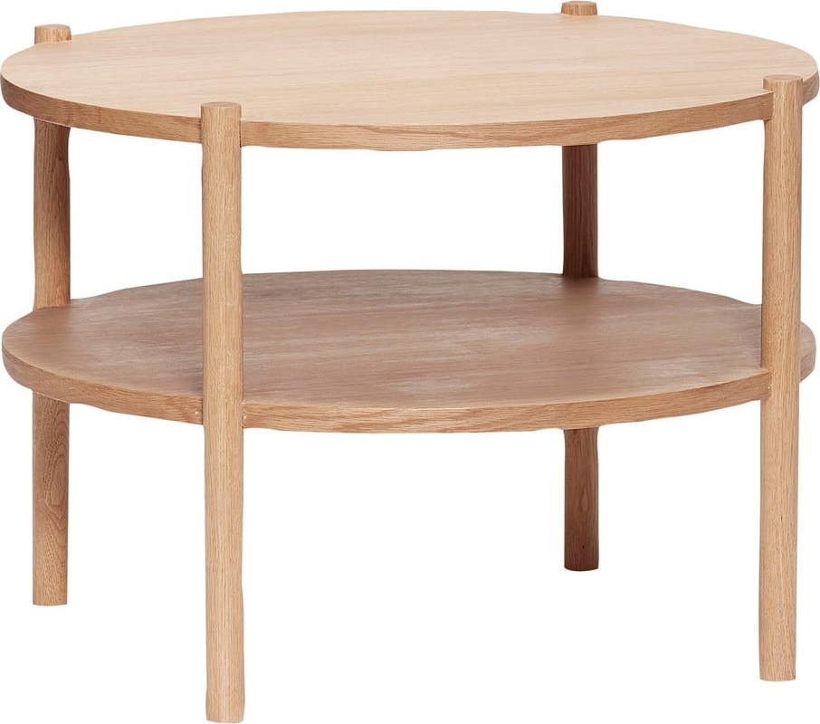 Kulatý konferenční stolek v dekoru dubu ø 60 cm Acorn – Hübsch Hübsch