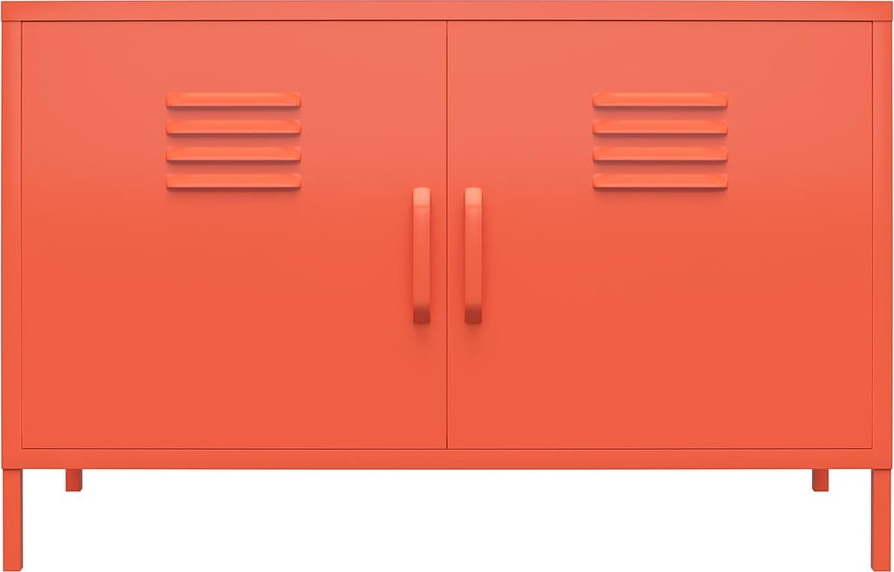 Oranžová kovová skříňka Novogratz Cache