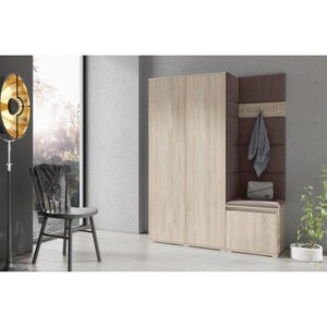 Předs&iacute;ňov&aacute; stěna AMI 11 Tmavě hněd&aacute; Dub sonoma Bez zrcadla Signal-nabytek