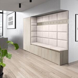 Předs&iacute;ňov&aacute; stěna AMI 9 Kr&eacute;mov&aacute; Dub sonoma Bez zrcadla Signal-nabytek