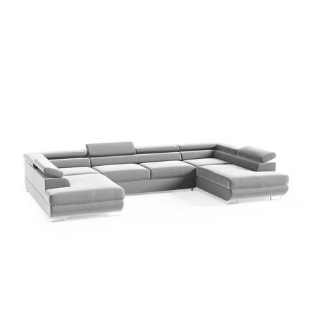 Rozkládací rohová sedací souprava 160U CURTIS Světle šedá Signal-nabytek