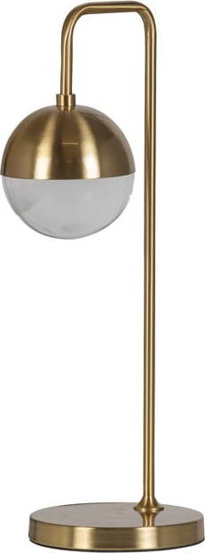 Stolní lampa v bronzové barvě se skleněným stínidlem (výška 61 cm) Globural – BePureHome BePureHome