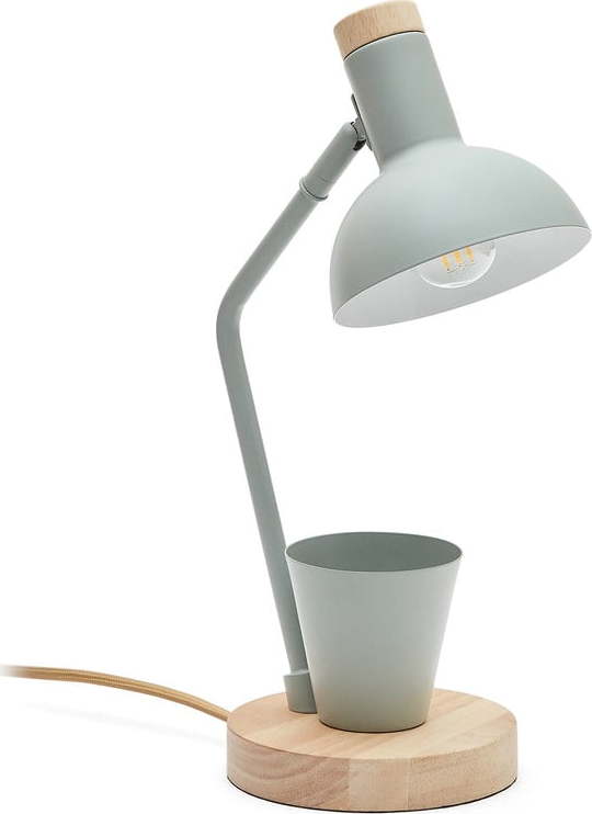 Stolní lampa v mentolové barvě s kovovým stínidlem (výška 37 cm) Katia – Kave Home Kave Home
