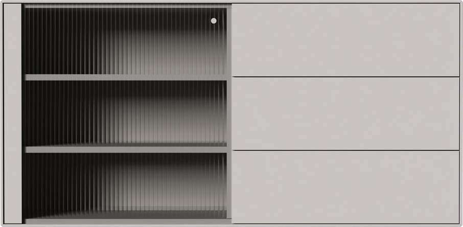 Světle šedá závěsná komoda 120x59 cm Edge by Hammel – Hammel Furniture Hammel Furniture
