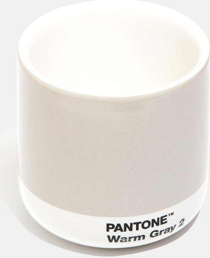 Světle šedý keramický hrnek 175 ml Cortado Warm Gray 2 – Pantone Pantone