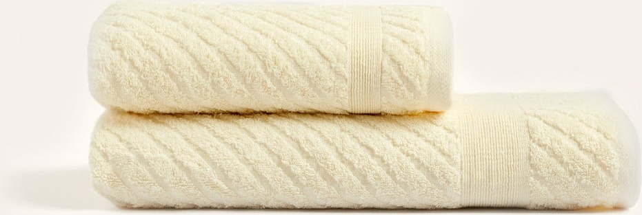 Žluté bavlněné ručníky a osušky v sadě 2 ks - Foutastic Foutastic