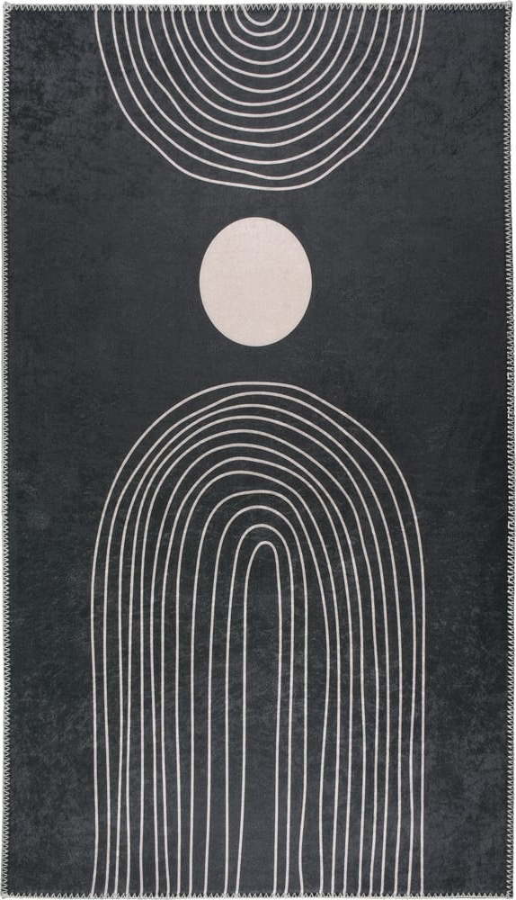 Antracitový pratelný běhoun 80x200 cm – Vitaus Vitaus