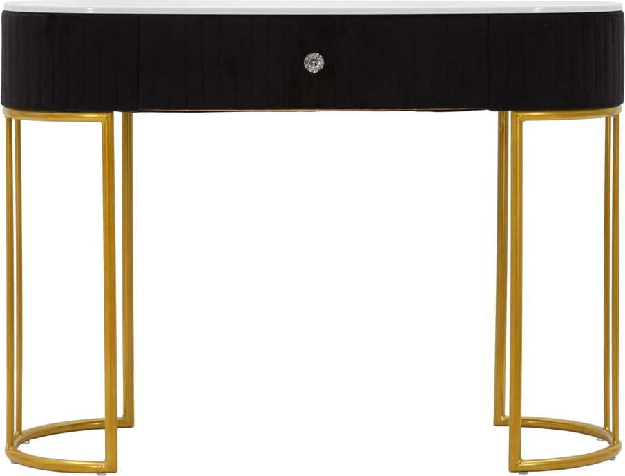 Konzolový stolek v černo-zlaté barvě 43x100 cm Montpellier – Mauro Ferretti Mauro Ferretti