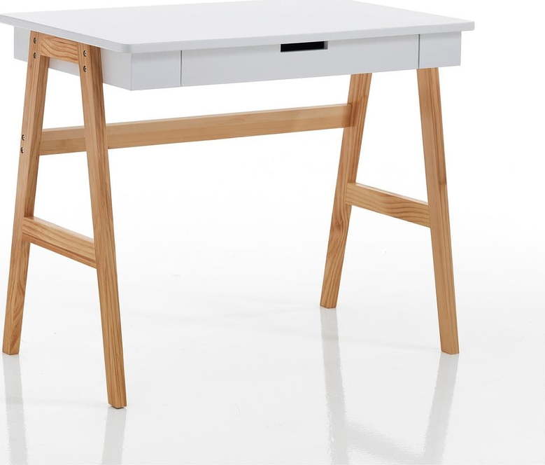 Pracovní stůl s bílou deskou 55x90 cm – Tomasucci Tomasucci
