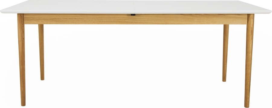 Rozkládací jídelní stůl s bílou deskou 90x195 cm Skagen – Tenzo Tenzo