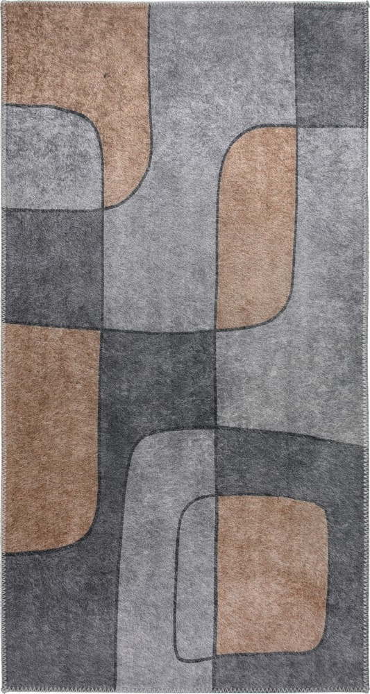 Šedý pratelný koberec 50x80 cm – Vitaus Vitaus