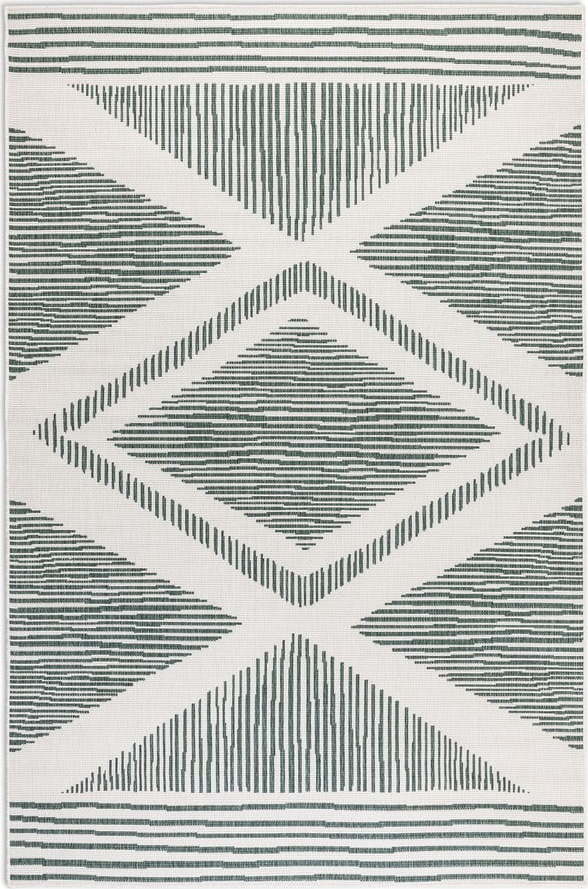 Krémovo-zelený venkovní koberec 200x290 cm Gemini – Elle Decoration Elle Decoration