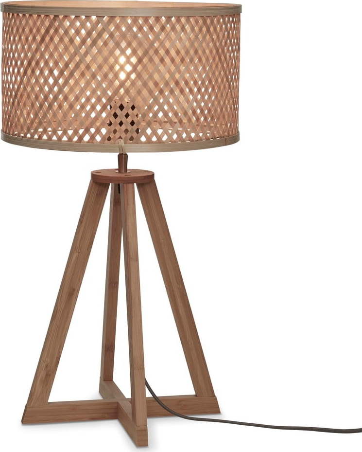 Stolní lampa s bambusovým stínidlem v přírodní barvě (výška 53 cm) Java – Good&Mojo Good&Mojo