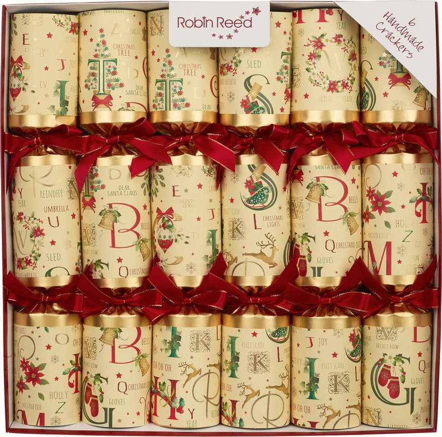 Vánoční crackery v sadě 6 ks Holiday Time - Robin Reed Robin Reed