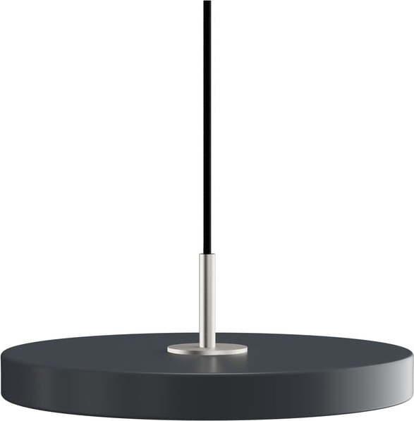 Antracitové LED závěsné svítidlo s kovovým stínidlem ø 31 cm Asteria Mini – UMAGE UMAGE