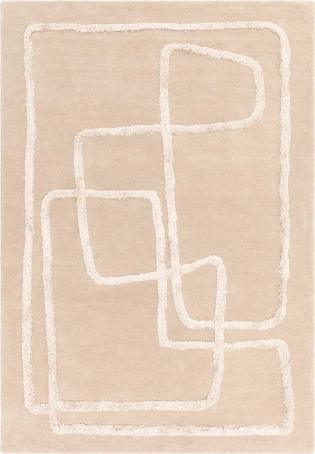 Béžový ručně tkaný vlněný koberec 160x230 cm Matrix – Asiatic Carpets Asiatic Carpets