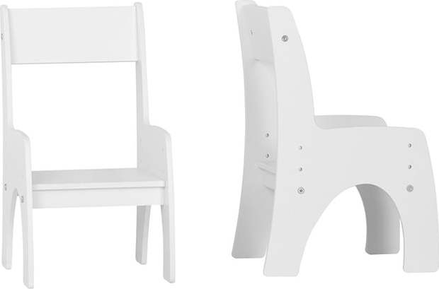 Bílá dětská židle Klips – Pinio Pinio