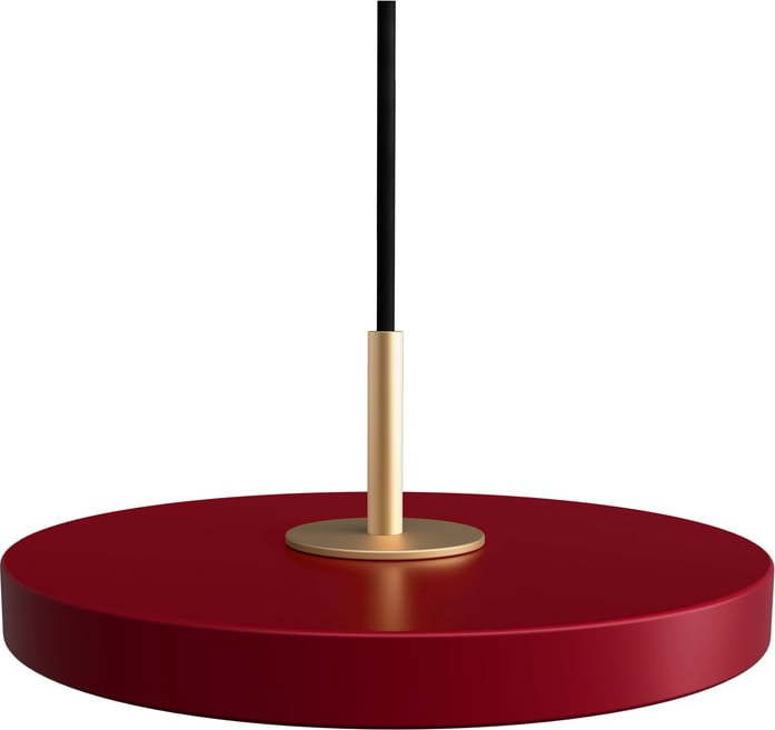 Červené LED závěsné svítidlo s kovovým stínidlem ø 15 cm Asteria Micro – UMAGE UMAGE
