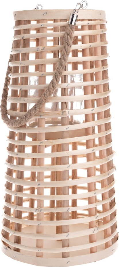 Dřevěná lucerna (výška 40 cm) – Dakls Dakls