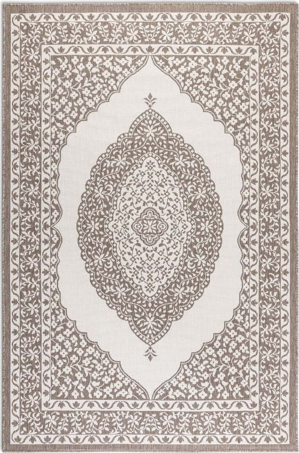 Krémovo-hnědý venkovní koberec 80x150 cm Gemini – Elle Decoration Elle Decoration