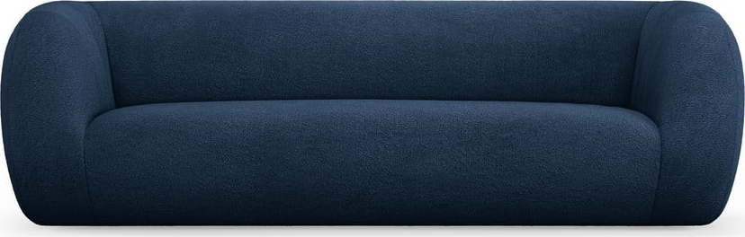Modrá pohovka z textilie bouclé 230 cm Essen – Cosmopolitan Design Cosmopolitan design