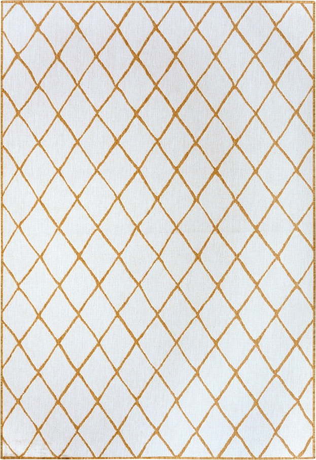 Okrově žluto-bílý venkovní koberec 200x290 cm Malaga – NORTHRUGS NORTHRUGS