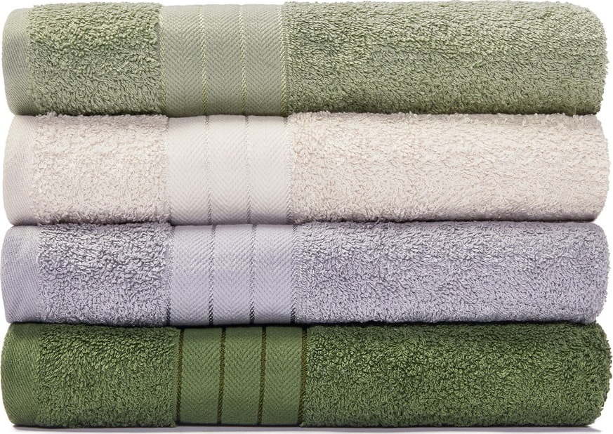 Sada 4 bavlněných ručníků Bonami Selection Firenze