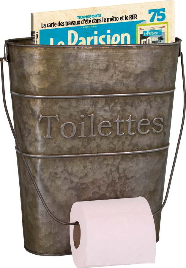 Šedý kovový držák na toaletní papír – Antic Line Antic Line