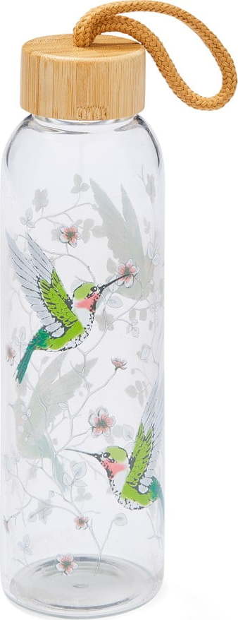 Zelená skleněná lahev 500 ml Hummingbirds – Cooksmart ® Cooksmart