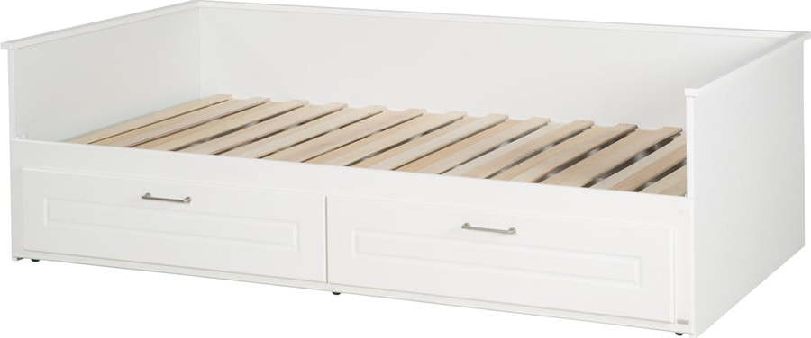 Bílá dětská postel s výsuvným lůžkem a úložným prostorem 90x200 cm Felicia – Roba Roba