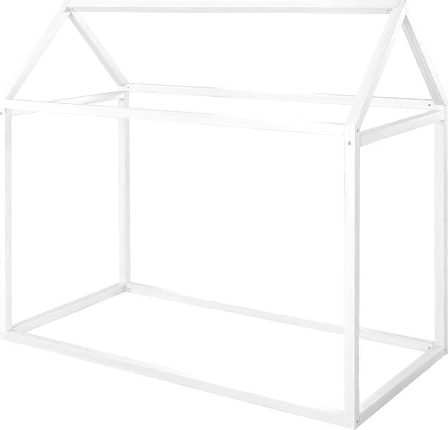 Bílá domečková dětská postel 70x140 cm Montessori – Roba Roba
