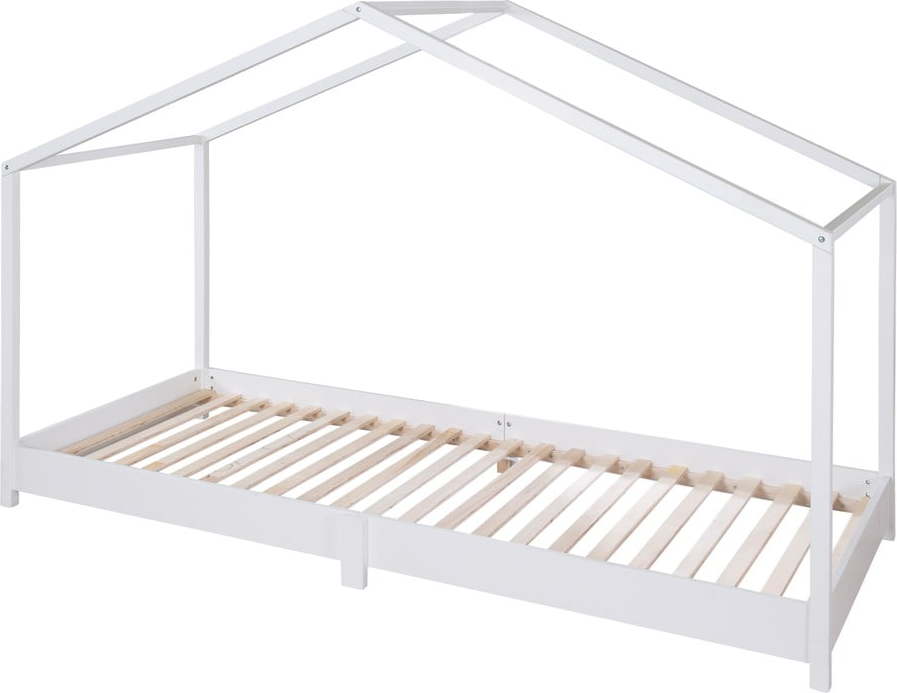 Bílá domečková dětská postel 90x200 cm Montessori – Roba Roba