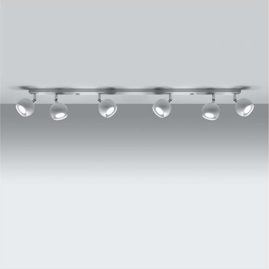 Bílé bodové svítidlo 10x118 cm Ollo – Nice Lamps Nice Lamps