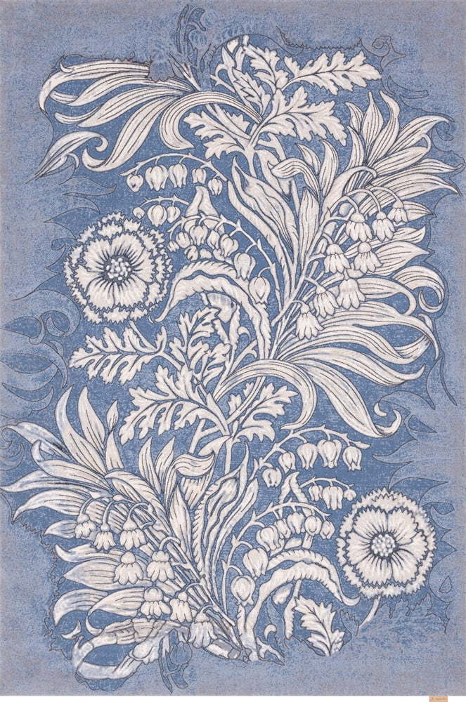 Modrý vlněný koberec 130x190 cm Mawson – Agnella Agnella