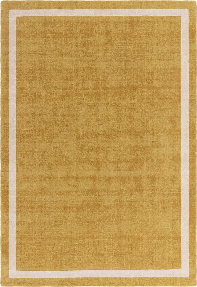 Okrově žlutý ručně tkaný vlněný koberec 200x300 cm Albi – Asiatic Carpets Asiatic Carpets