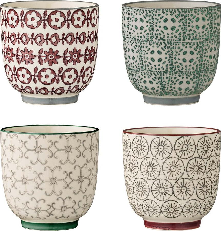 Sada 4 kameninových šálků Bloomingville Karine