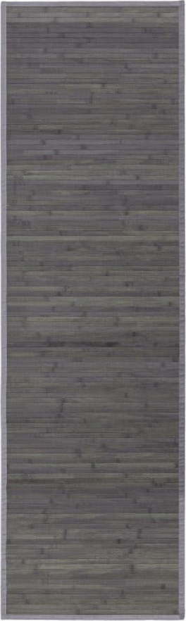 Šedo-zelený bambusový koberec 60x200 cm – Casa Selección Casa Selección