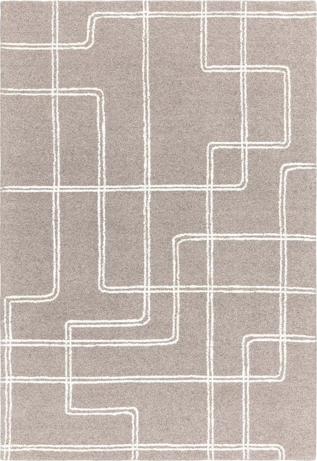 Světle šedý ručně tkaný vlněný koberec 160x230 cm Ada – Asiatic Carpets Asiatic Carpets