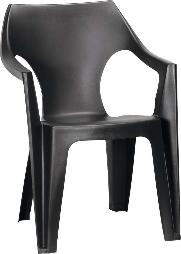 Tmavě šedá plastová zahradní židle Dante – Keter Keter