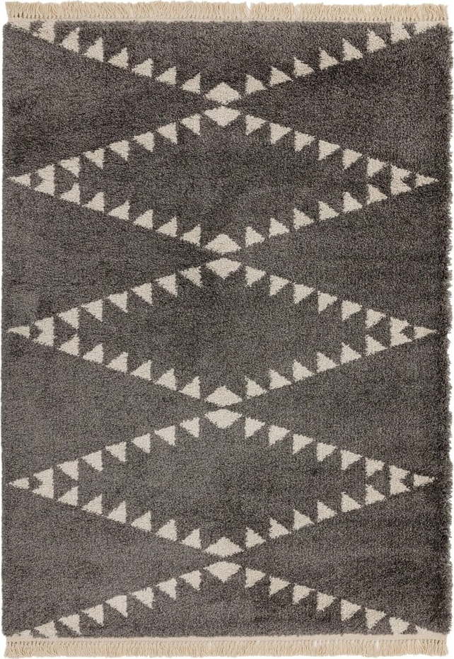 Tmavě šedý koberec 200x290 cm Rocco – Asiatic Carpets Asiatic Carpets