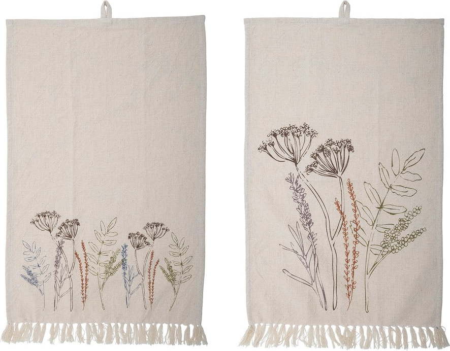Bavlněné utěrky v sadě 2 ks 45x70 cm Bea – Bloomingville Bloomingville