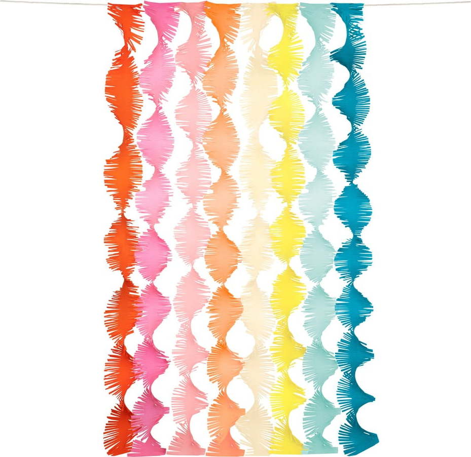 Girlanda Rainbow Twisty Fringe – Meri Meri Meri Meri