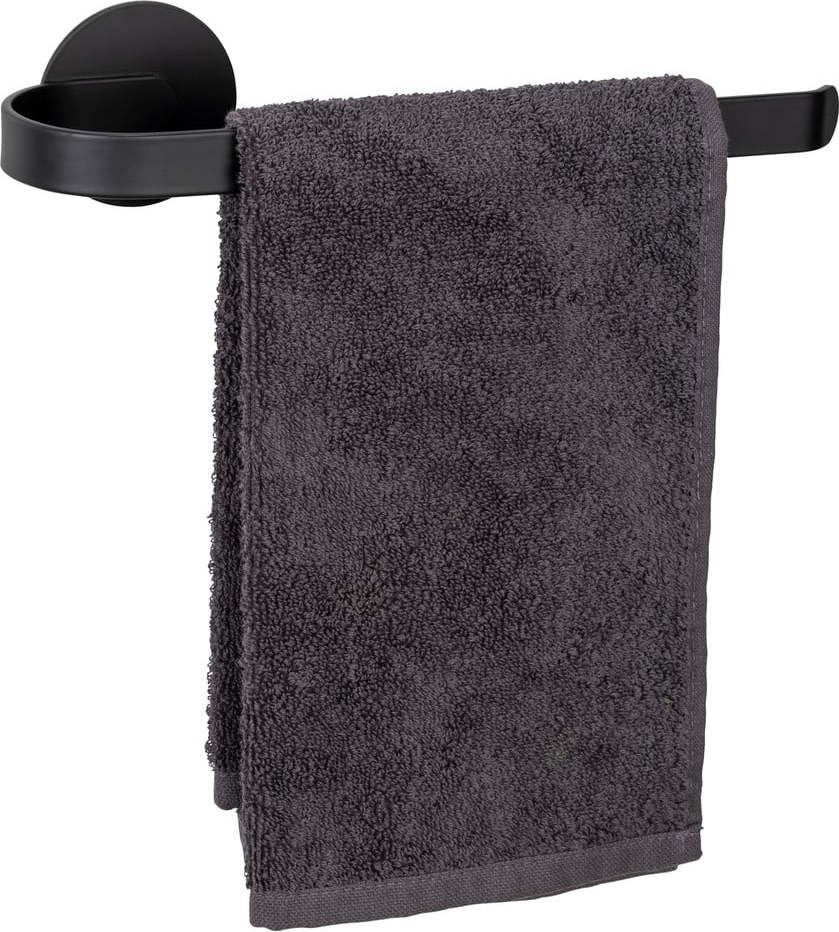 Matně černý samodržící kovový držák na ručníky Bivio – Wenko WENKO