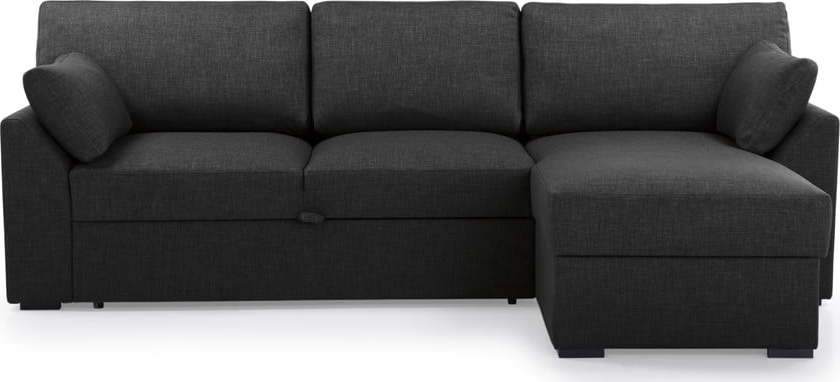 Antracitová rozkládací rohová pohovka (pravý roh) Janson – Scandic Scandic